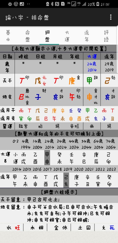 女命  西元1990年11月19日   已時